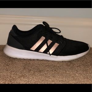 Adidas rose gold/black sneakers size 10 in women’s
